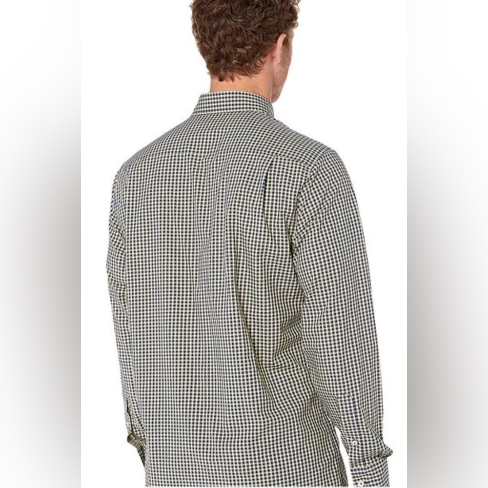 Southern Tide Asilomar Check Sport Shirt Button Down Medium Naples Yellow - Picture 2 of 3
